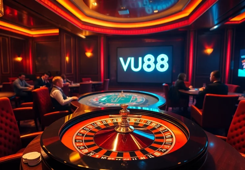 Experience the thrill of VU88 at a luxurious casino table with casino games.