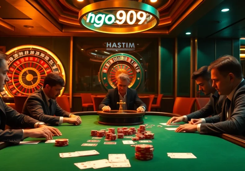 Join the excitement at HGO909 daftar with a thrilling poker game and roulette action.
