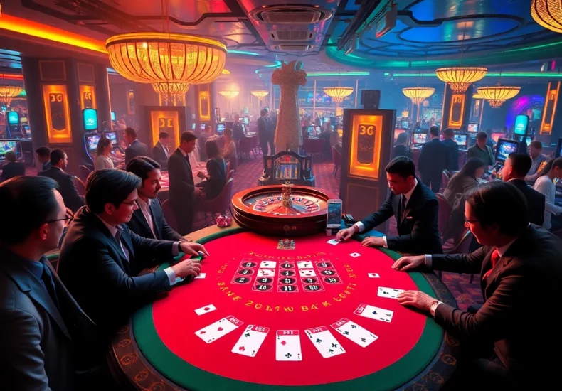 Experience the thrill of bj88 da ga while playing blackjack in a luxurious casino setting.